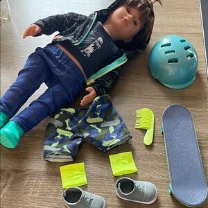 Our Generation Theodore 18” Doll with extra outfit and accessories